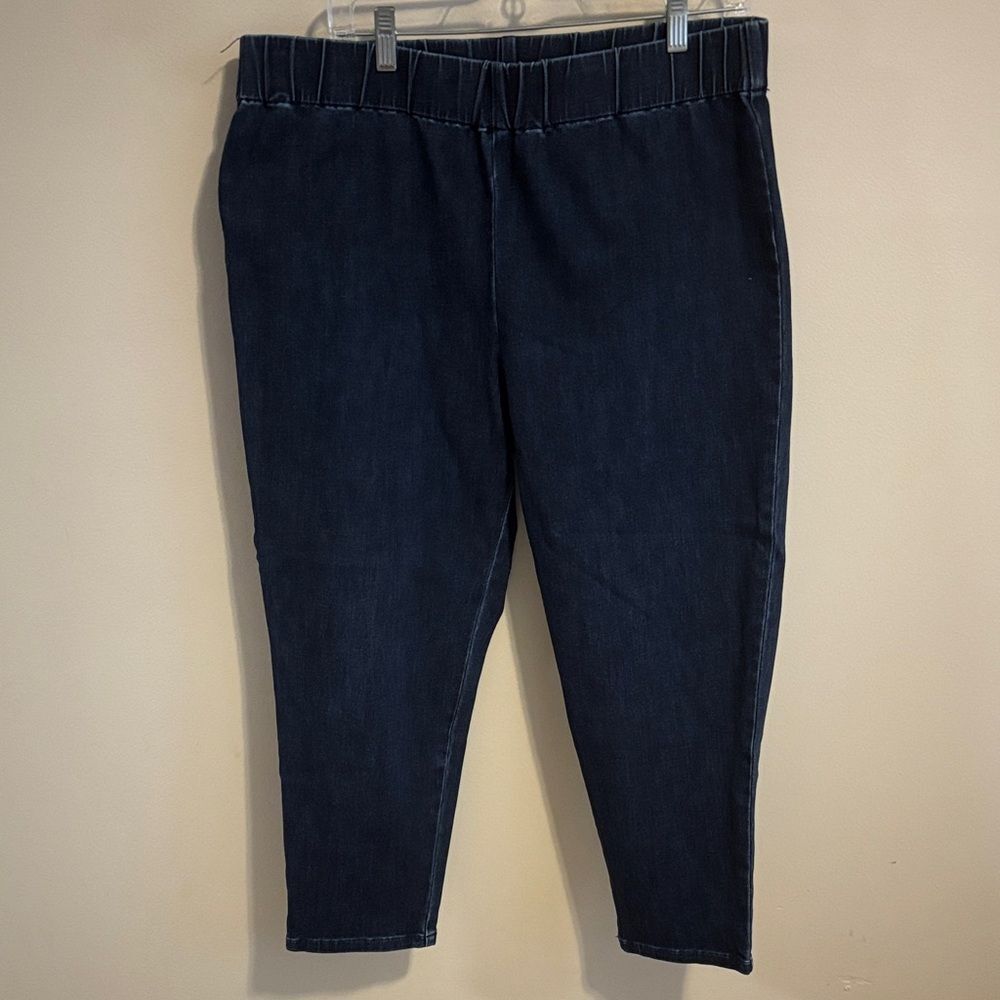 Soft surroundings xl pull on jeans Metro Cropped/Ankle
